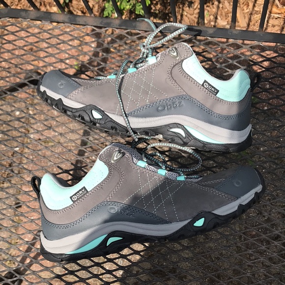 New - NWOT Oboz Women's Sapphire Low B-Dry Waterproof Hiking Shoes - Size US 7 - Picture 7 of 10